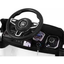 Autko Rapid Racer elektryczne dla dzieci, Biały SUV + Pilot