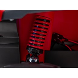 Quad Can Am Outlander ATV z Pilotem Czerwony