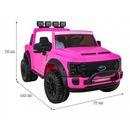 Pojazd pickup - Ford Super Duty Różowy