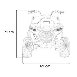 Pojazd Quad Fast Wheel Biały