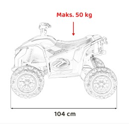 Pojazd Quad Fast Wheel Niebieski