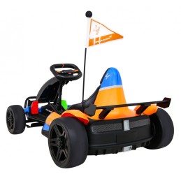 Gokart McLaren Drift na akumulator dla dzieci + Funkcja driftu + Sportowe siedzenie + Światła LED + Wolny Start + EVA