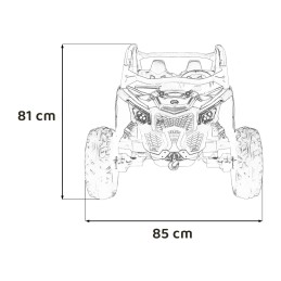 Pojazd Buggy Maverick Turbo RR STRONG Niebieski