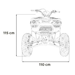 Pojazd Quad Spalinowy 200CC MONSTER Czerwony