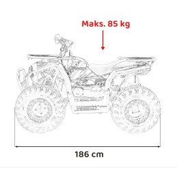 Pojazd Quad Spalinowy 200CC PRO RIDER Pomarańczowy