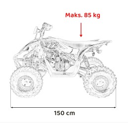 Pojazd Quad Spalinowy DESERT STORM LIFT Czerwony