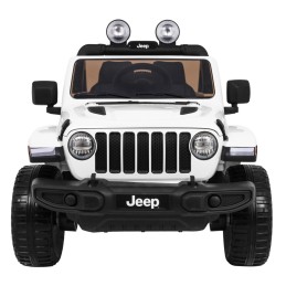 Jeep Wrangler Rubicon na akumulator dla dzieci Biały + Pilot