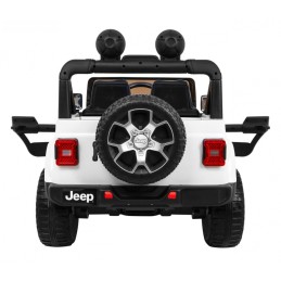 Jeep Wrangler Rubicon na akumulator dla dzieci Biały + Pilot