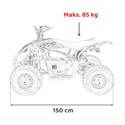 Pojazd Quad DESERT STORM LIFT Niebieski