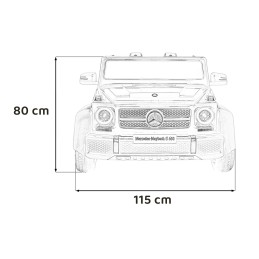 Pojazd Mercedes Benz MAYBACH G650 STRONG Biały