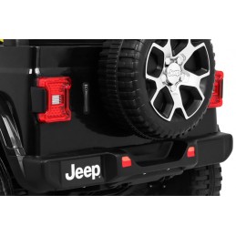 Jeep Wrangler Rubicon terenowy na akumulator dla dzieci Czarny + Pilot  + 4x4