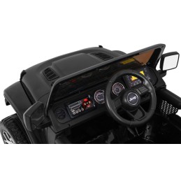 Jeep Wrangler Rubicon terenowy na akumulator dla dzieci Czarny + Pilot  + 4x4