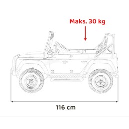 Pojazd Land Rover Defender 110 SVX Concept Czerwony