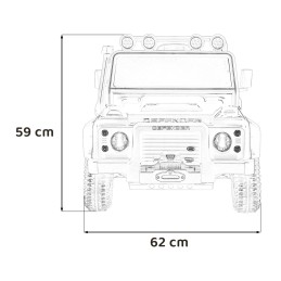 Pojazd Land Rover Defender 110 SVX Concept Czarny