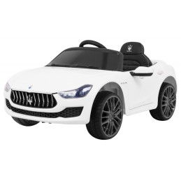 Maserati Ghibli na akumulator dla dzieci Biały + Pilot