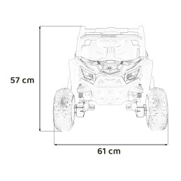 Pojazd Buggy Madman UTV-MX Biały