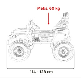 Pojazd Extreme Sport 4x4 Zmienna Wielkość Czerwony