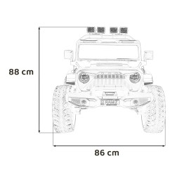 Pojazd Extreme Sport 4x4 Zmienna Wielkość Czerwony